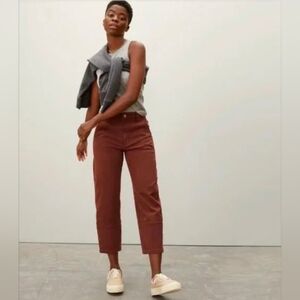 Everlane Utility Jean Pant Barrel leg Size 6 Rosewood Brown